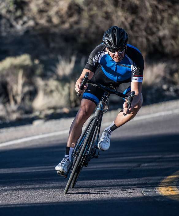 jason suarez racing on a bike