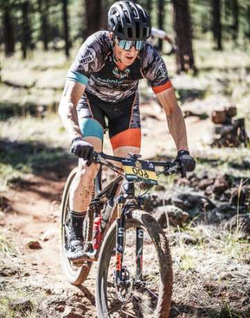 Tysen Manuel on a mountain bike